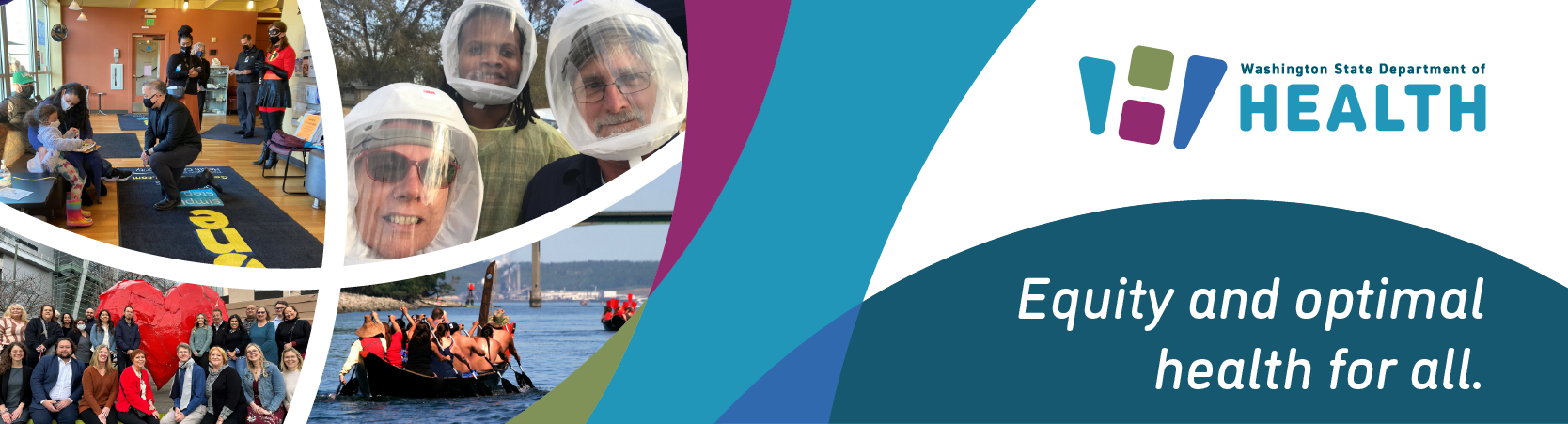 Equity and optimal health for all vision and photos of our employees and community